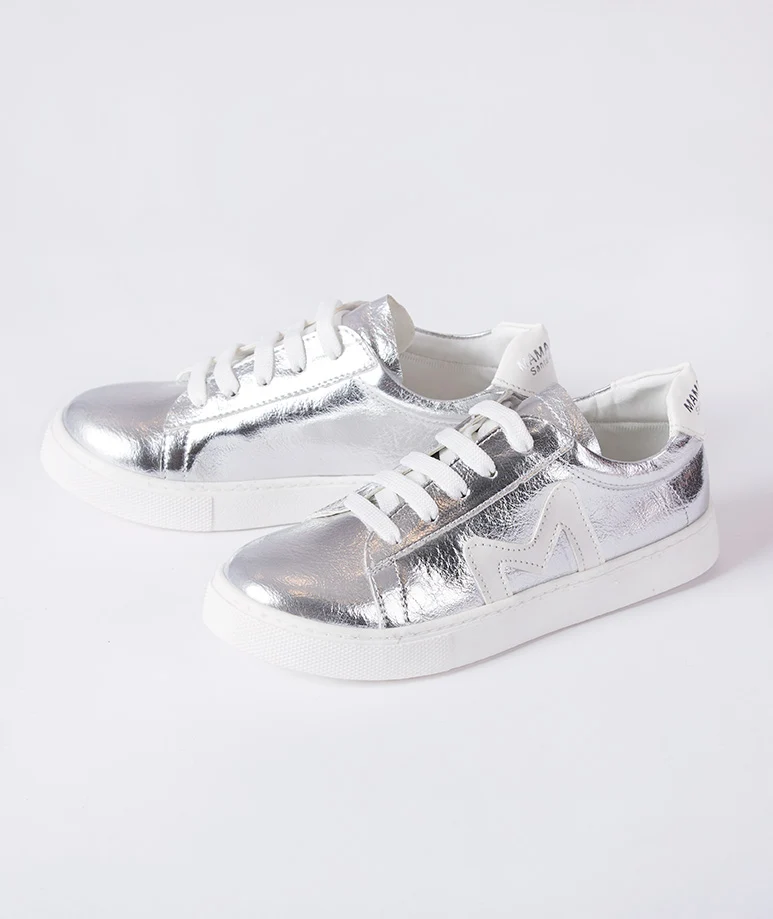 Mama Luma Silver Sneakers