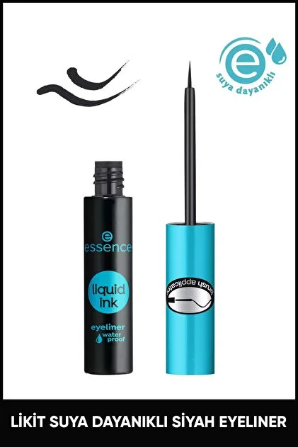 Essence Likit Eyeliner Suya Dayanıklı Siyah 01