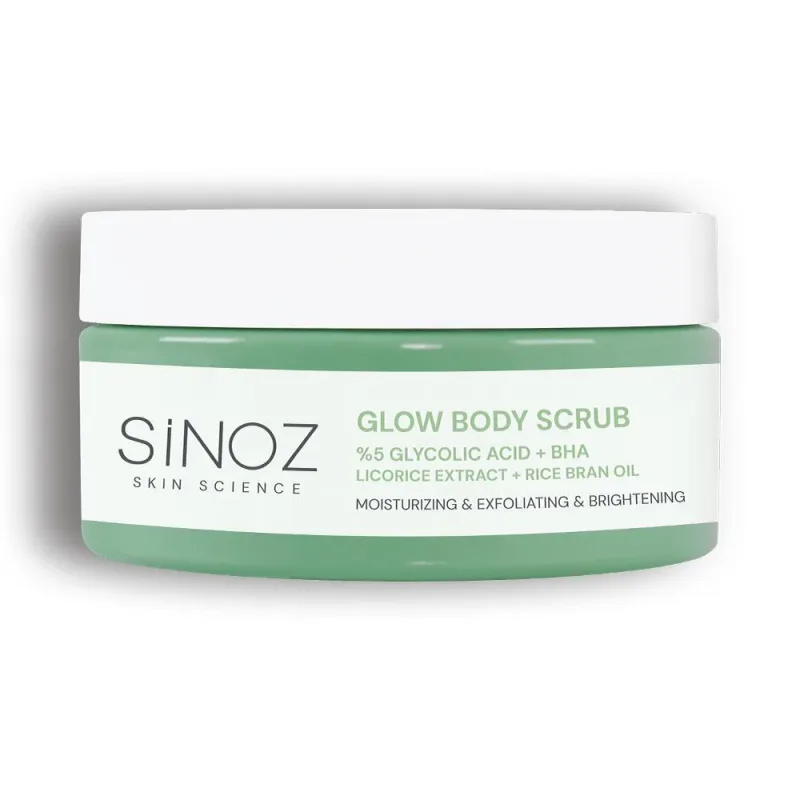 Sinoz Glow Body Scrub Glycolic Acid Beyazlatıcı