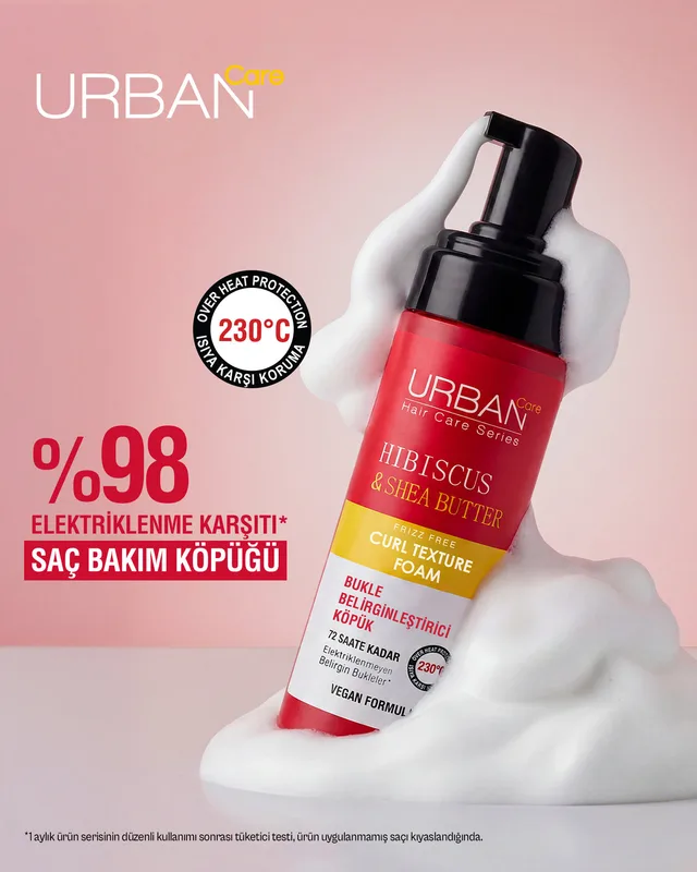 Urban Care Hibiscus Shea Butter Gazsız Saç Köpüğü 200 ml
