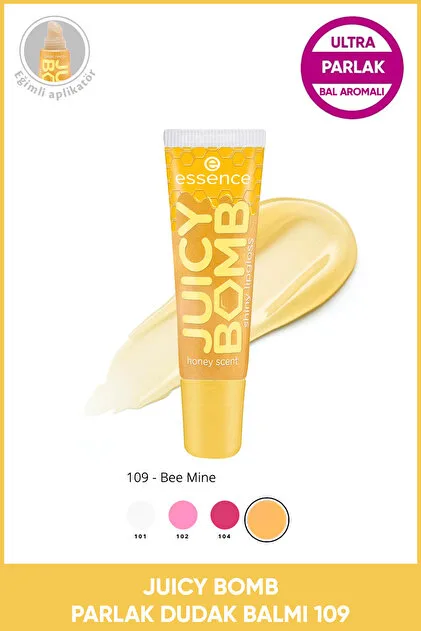 Essence Juicy Bomb 109 Bal Aromalı Parlak Dudak Balmı