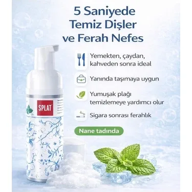 Splat Ağız Bakım Köpüğü 2in1 (Mint) 50 ml