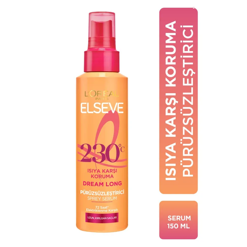 L'Oréal Elvive Dream Long Isıya Karşı Koruma Pürüzsüzleştirici Sprey Serum 150 ml