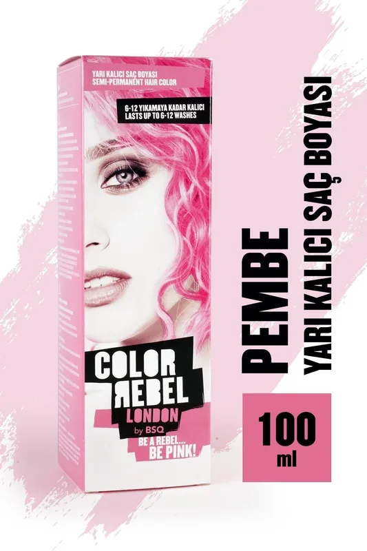 Rebellious Color Rebel London Yarı Kalıcı Saç Boyası Pembe 100 ml