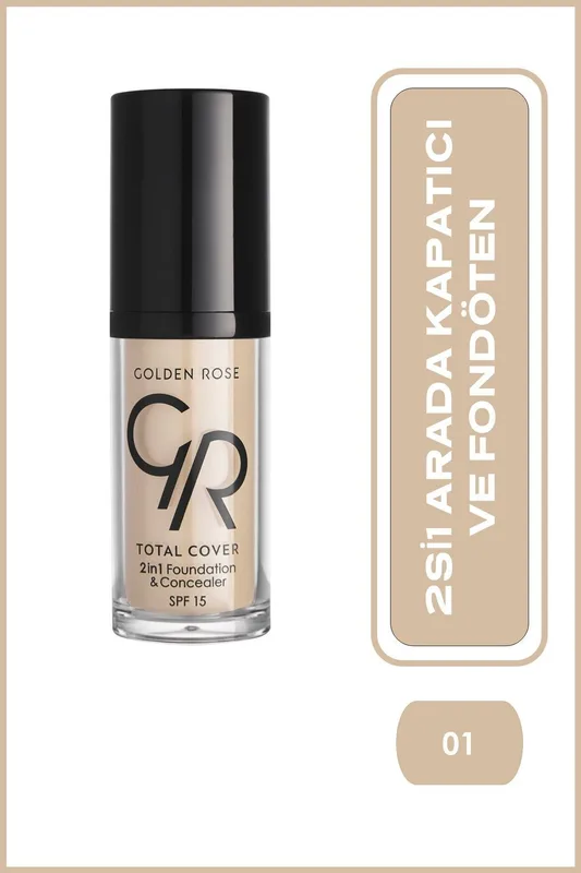 Gr Total Cover 2in1 Foundation & Concealer S.Boy No:01
