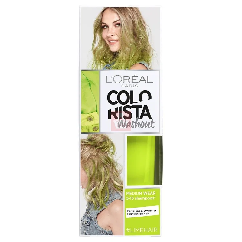 L'Oréal Colorista Washout Lime Hair Yarı Kalıcı Saç Boyası 80 ml