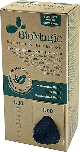 Biomagic 1.00 Siyah Kit Saç Boyası