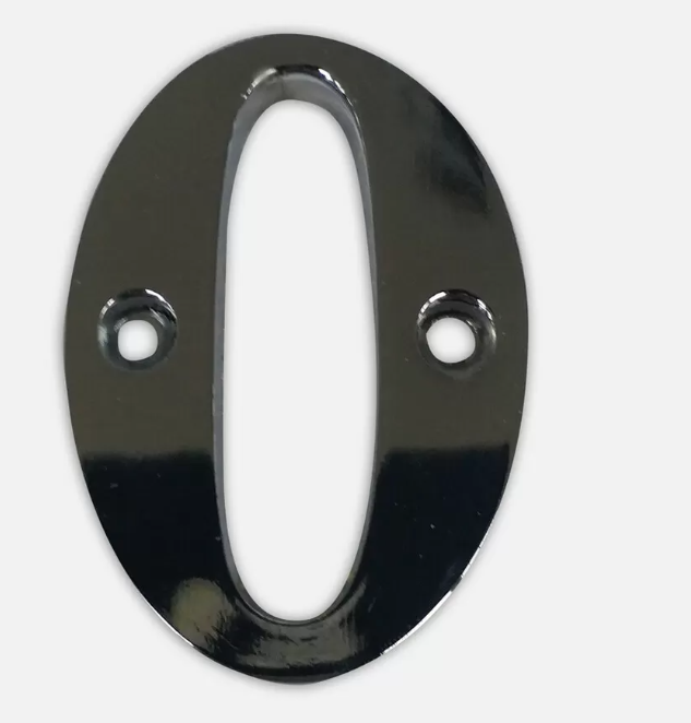 Plastik Rakam Krom 50 mm (0)