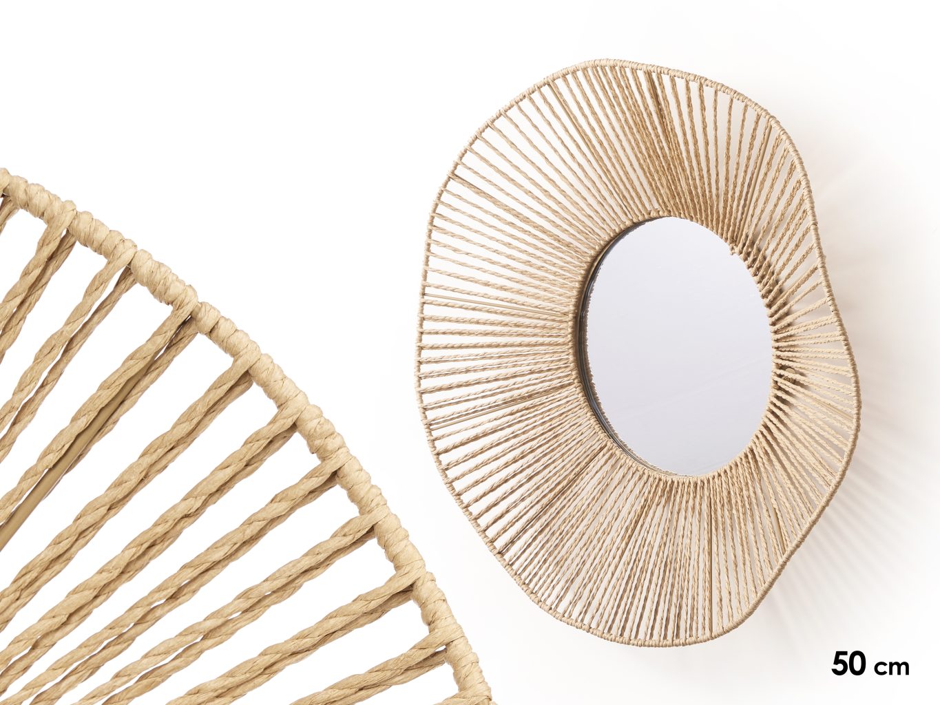 Giftdecor Wavy Mirror Flared Rope 50cm