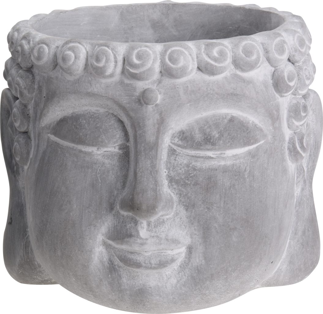 Flower Pot Buddha Cement