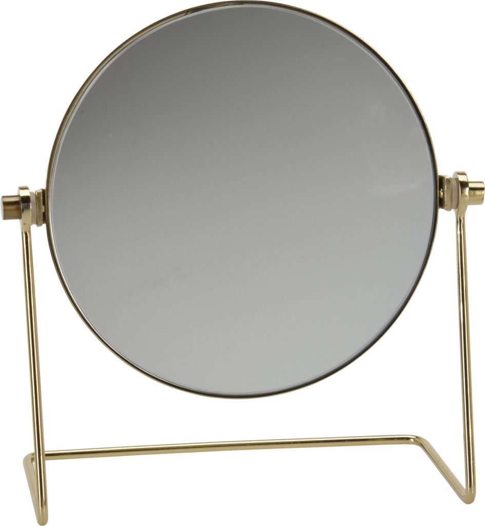 Desk Mirror 20cm Gold
