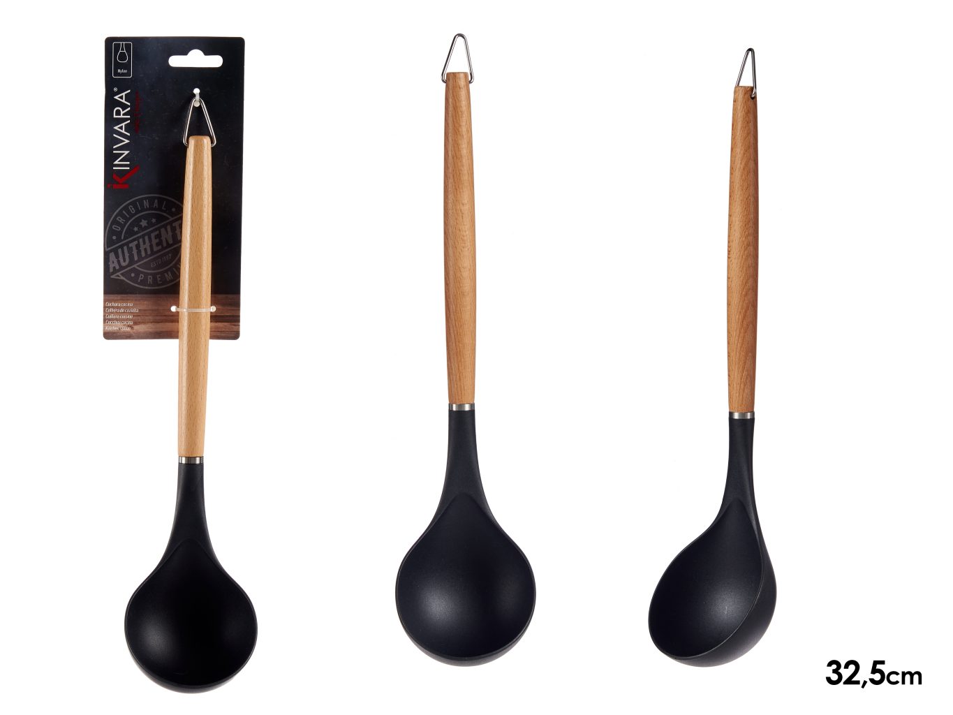 Kinvara Beech Wood Silikon Uçlu Kepçe 32,5 cm
