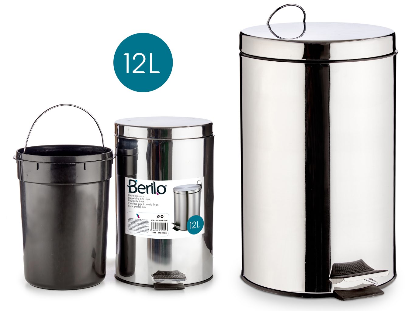 Berilo 12l SS. Çöp Kutusu