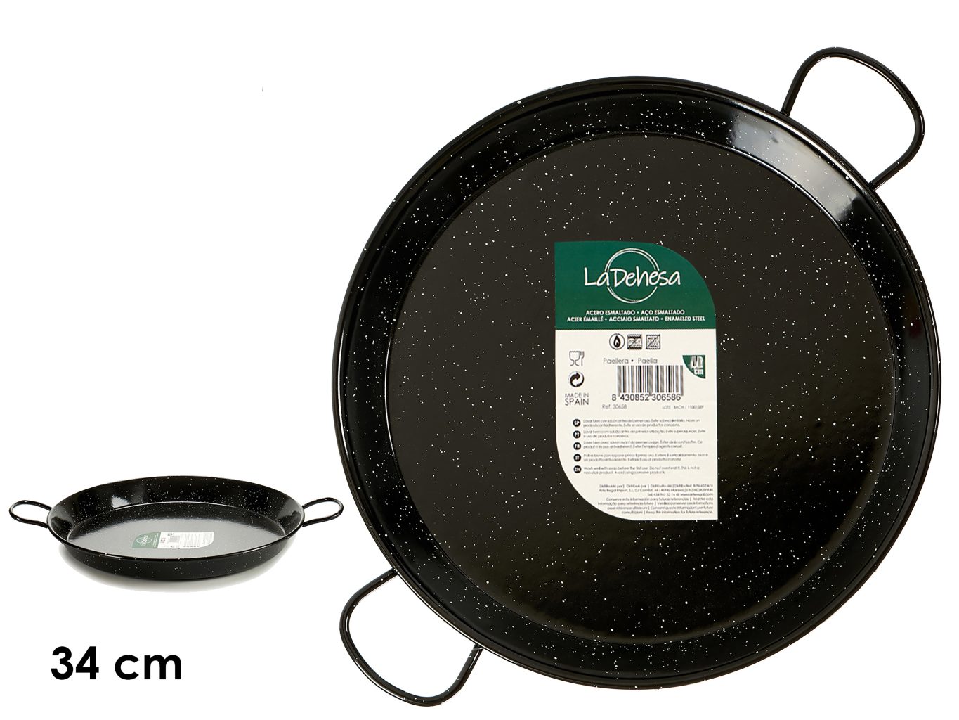 Kinvara Enamel 34cm Paella Tavası