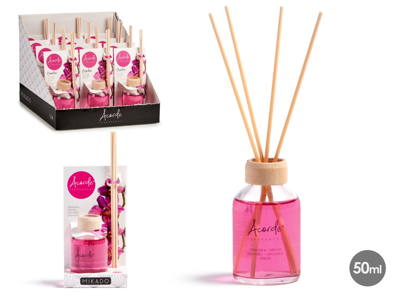Accorde Mikado 50 ml W/stick Orchid