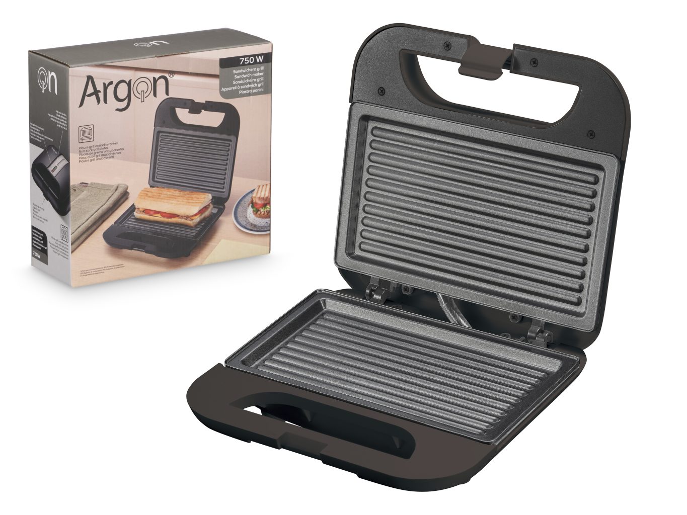 Argon Electric Grill Black 750W