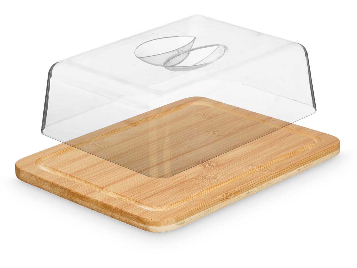 Kinvara Bamboo Dikdörtgen Kapaklı Sunum Tabağı