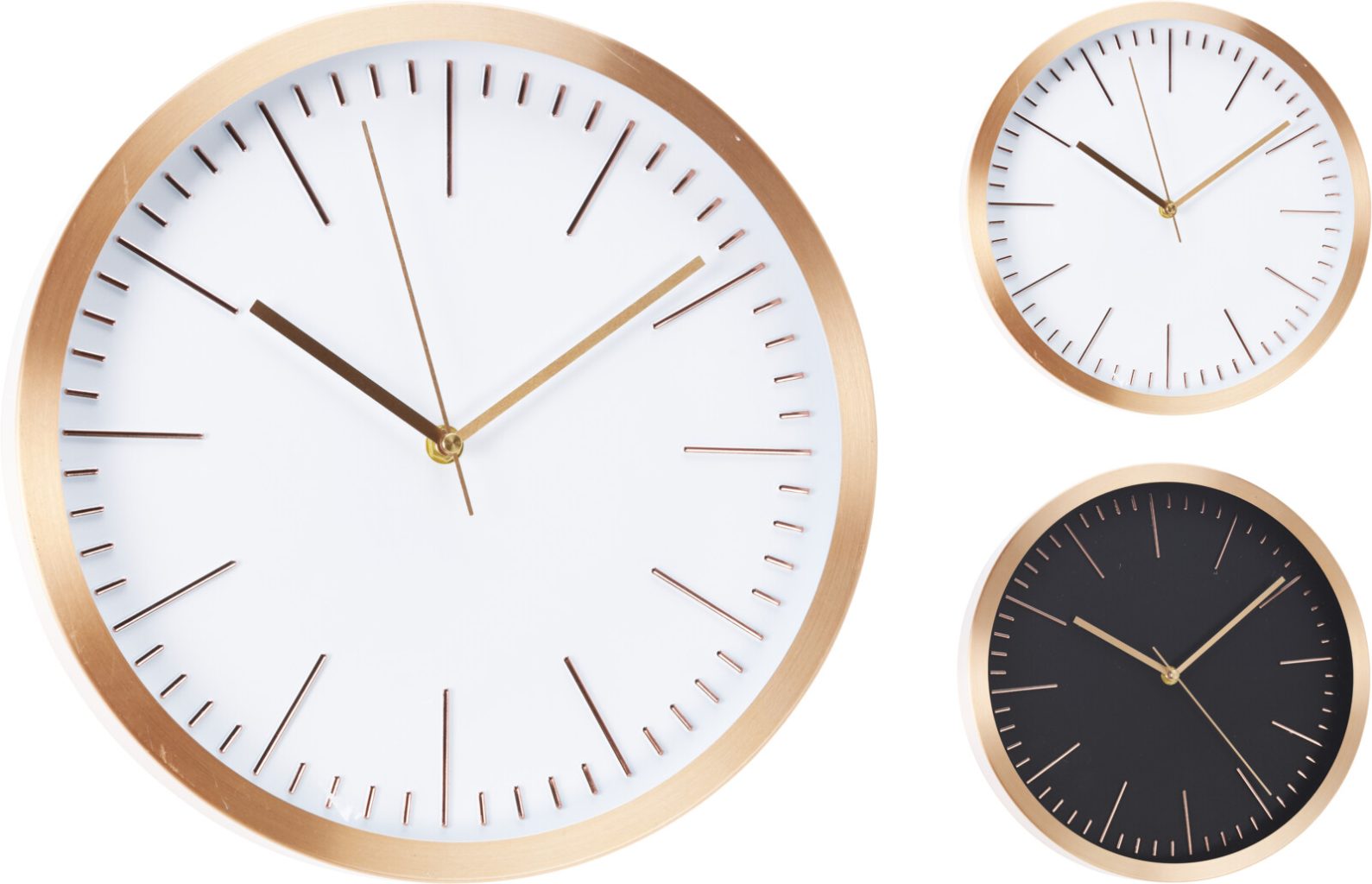 KPM2024-236 / Wall Clock Gold 30cm 2ASS