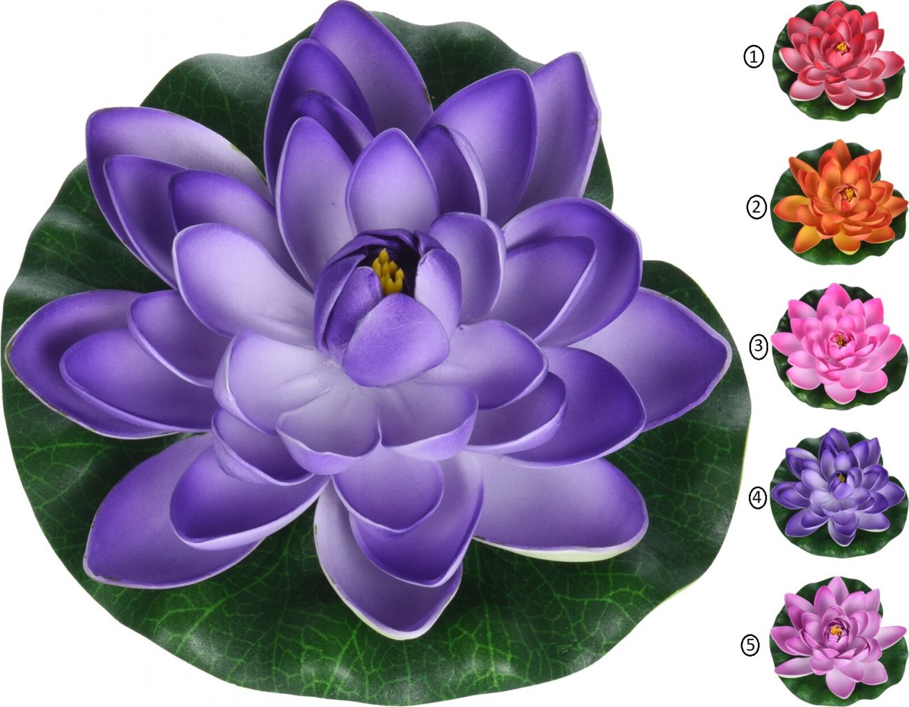 Yapay Lotus Havuz Çiçeği 18 cm