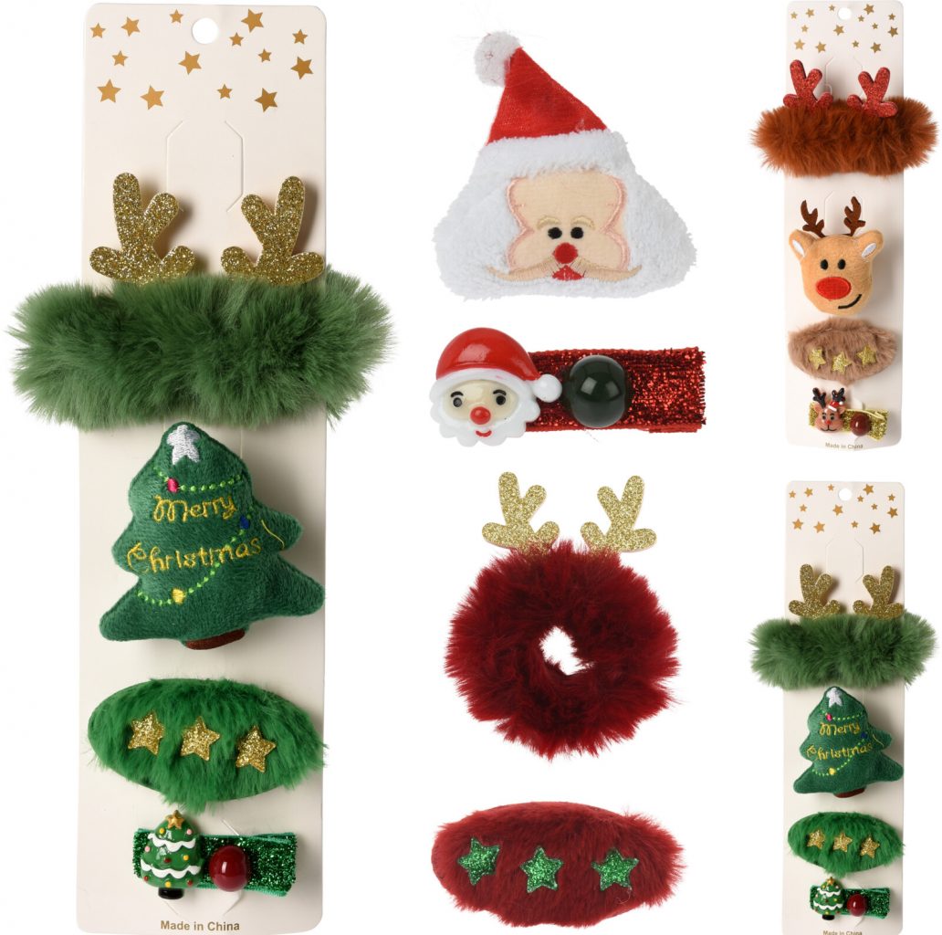KPM2023-088 / Hair Clip Set Of 4PCS Xmas