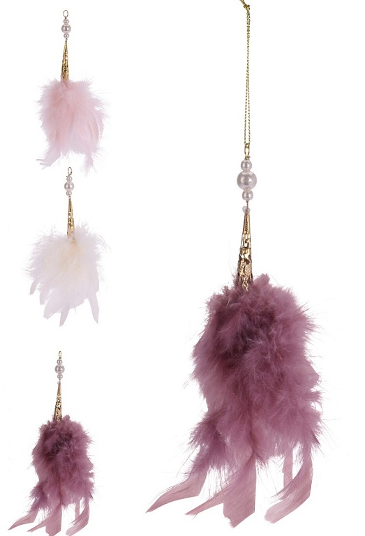 KPM2023-056 / Hang Deco with Feather 20cm S2