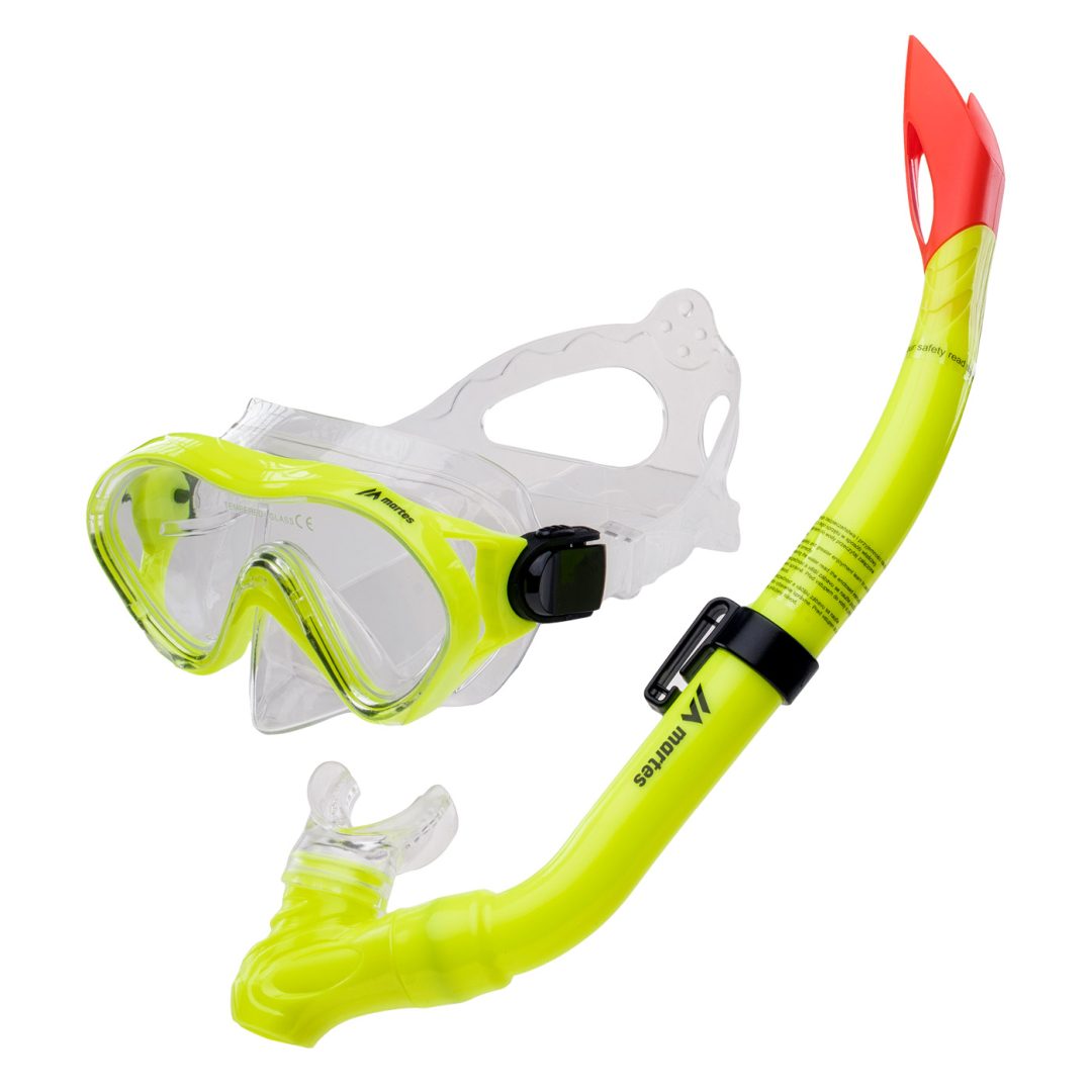 Martes Essentials izzos Jr Set Snorkeling Set (Mask + Snorkel) Yellow White