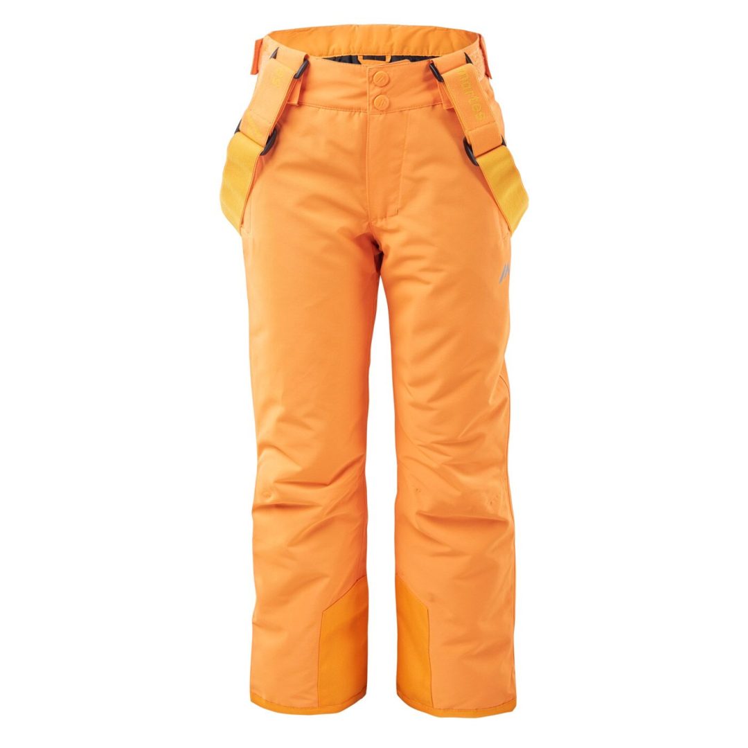 Martes Essentials Galo Kids Çocuk Kayak Pantolonu - Autumn Glory Turuncu, Askılı Kışlık Pantolon