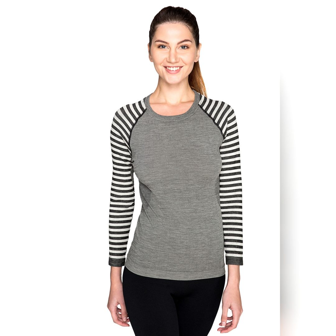 Thermoform Ultimate Merino Kadın Seamless Termal Sweatshirt Antrasit | Cyprus Outdoor Shop
