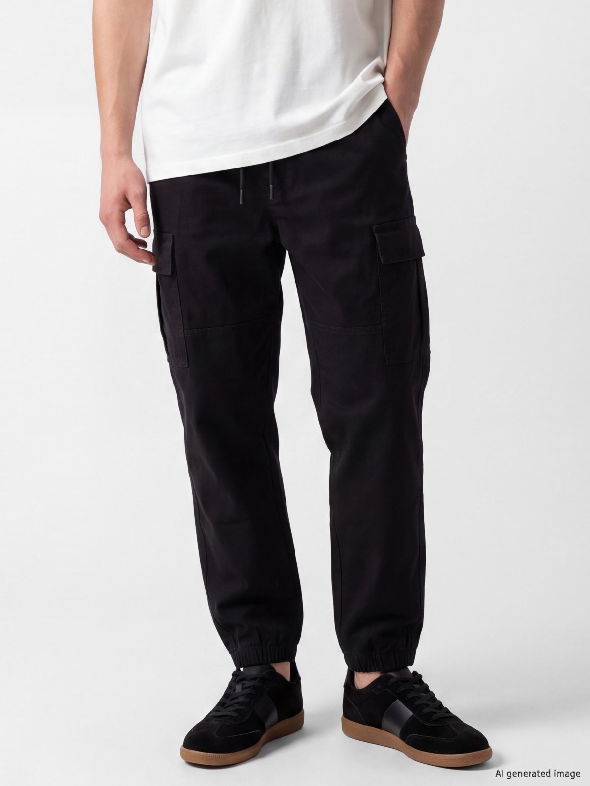 LC Waikiki Siyah Erkek Kargo Pantolon