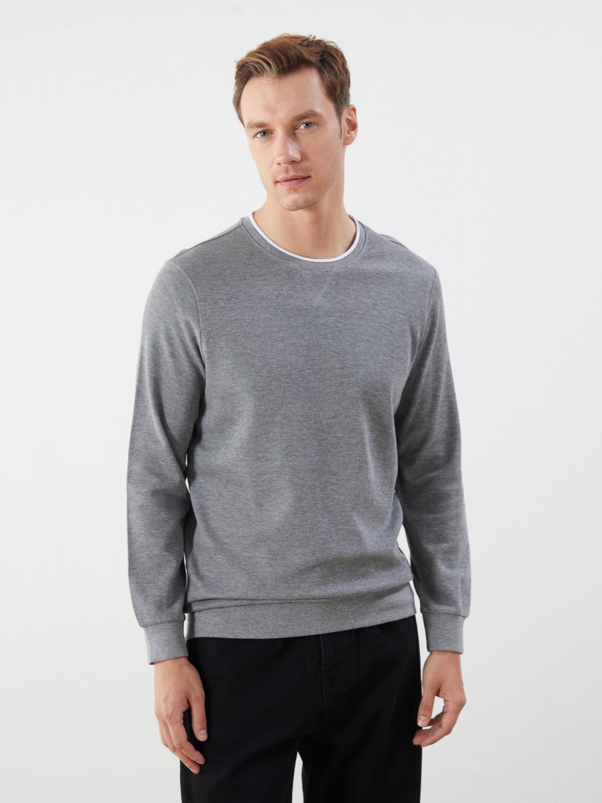 Sweatshirt GRİ MELANJ