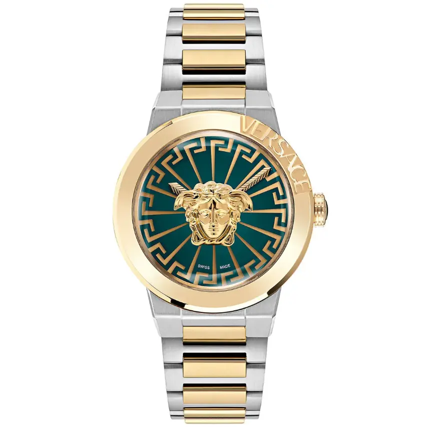 Medusa Infinite Silver Gold Stainless Steel Unisex Watch VRSCVE3F00422