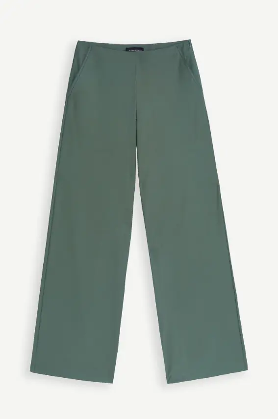 Les Benjamins Pants 003 Kadın Yeşil Bol Paça Pantolon