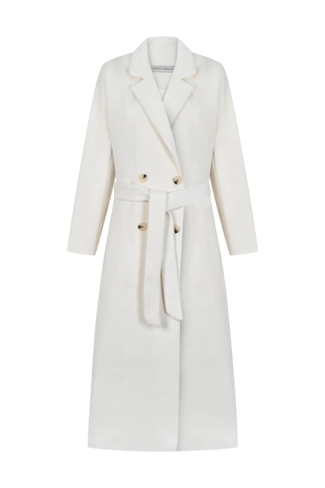 Classic Alpaca Ecru Coat