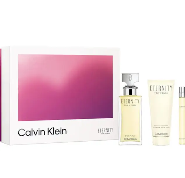 Eternity EDP 100ml + Body Lotion 100ml + EDP 10ml