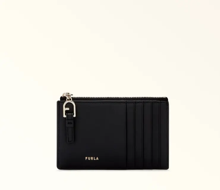 Nuvola M Zipped Black Card Case WP00449