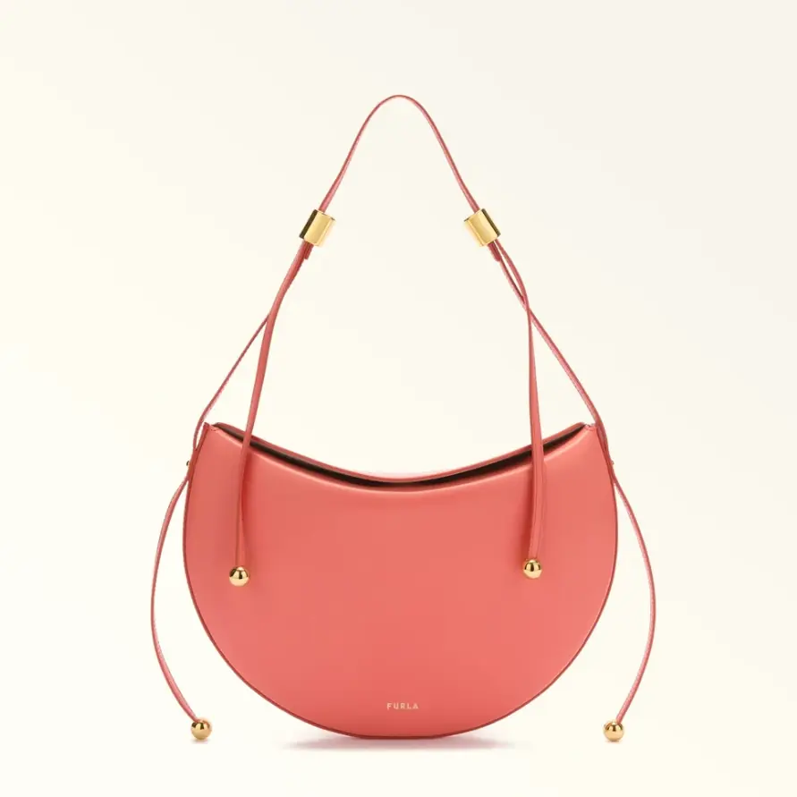 Moonstone Medium Aperitivo Leather Shoulder Bag WB01868