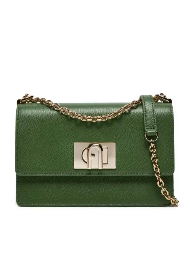 Mini Ivy Green Leather Crossbody