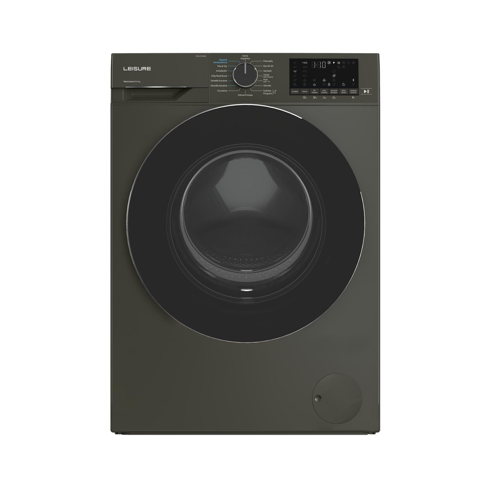 PCKL 916 MG Leisure 10Kg 6Kg Inverter Motor HomeWhiz Smart Kurutmalı Çamaşır Makinesi