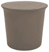Bistro Rattan Wood Sandıklı Sehpa Capuccino