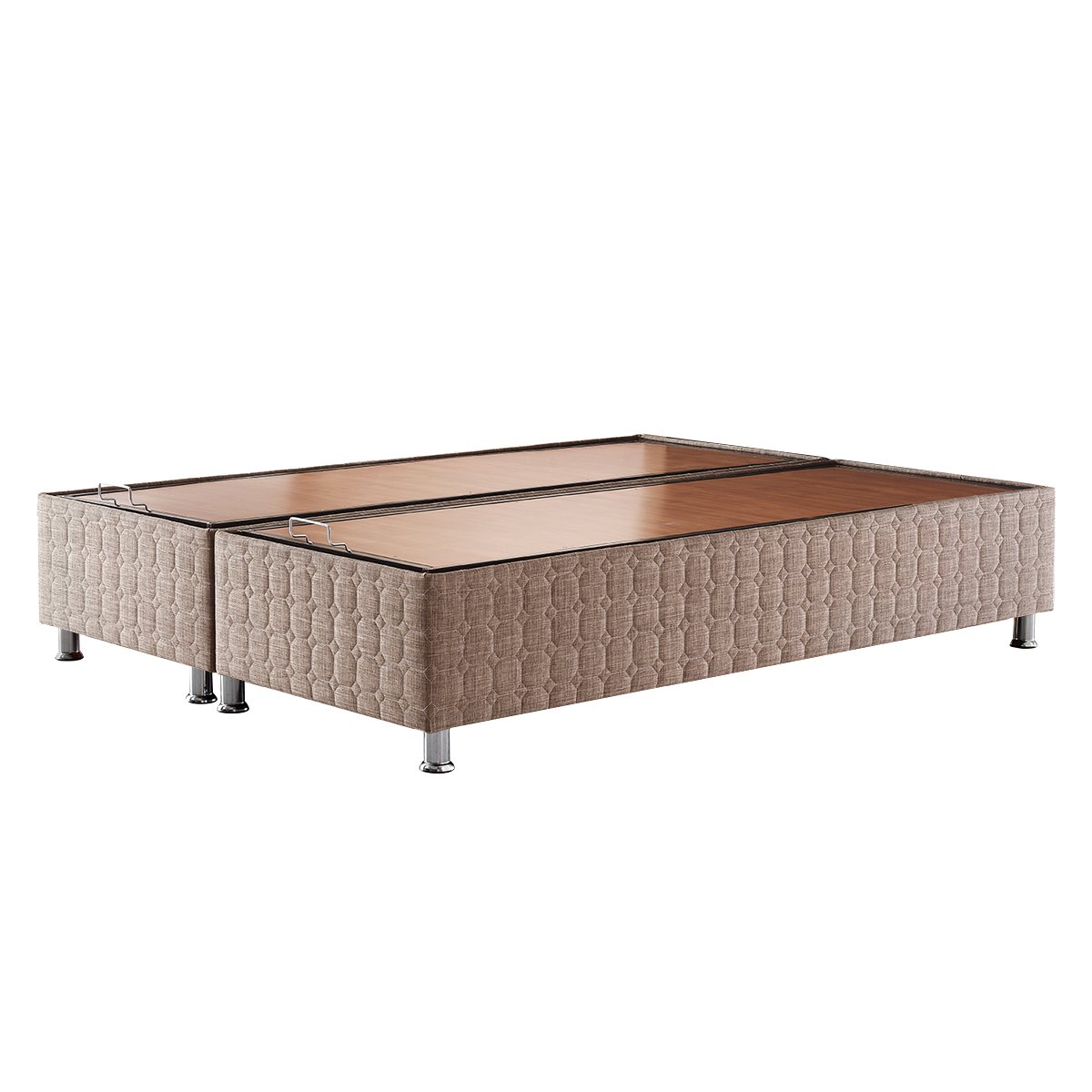 Butaş 140x190 Browni Cappucino Sandıklı Kumaş Baza
