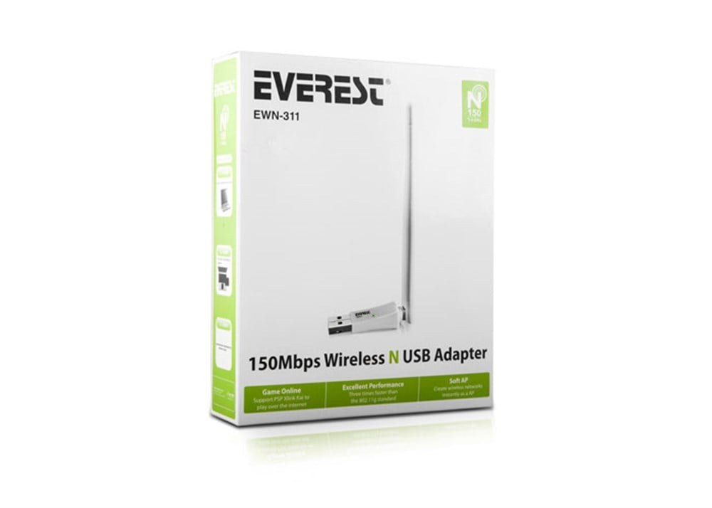 Everest EWN-311 150Mbps USB Wireless Adapter