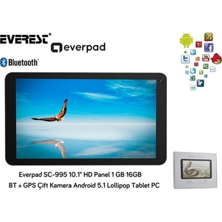 Everest EVERPAD SC-995 10,1" Çift Kam. Tablet PC