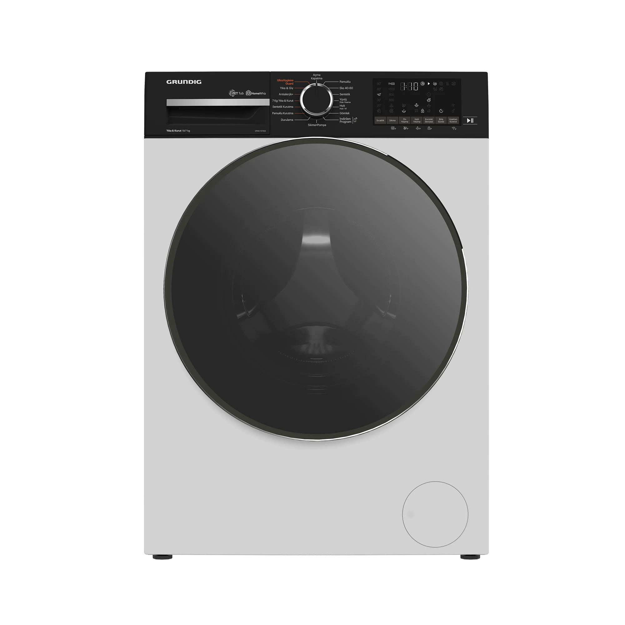 GPWD 107454 Grundig 10 Kg 7 Kg Yıka Kurut Kurutmalı Çamaşır Makinesi