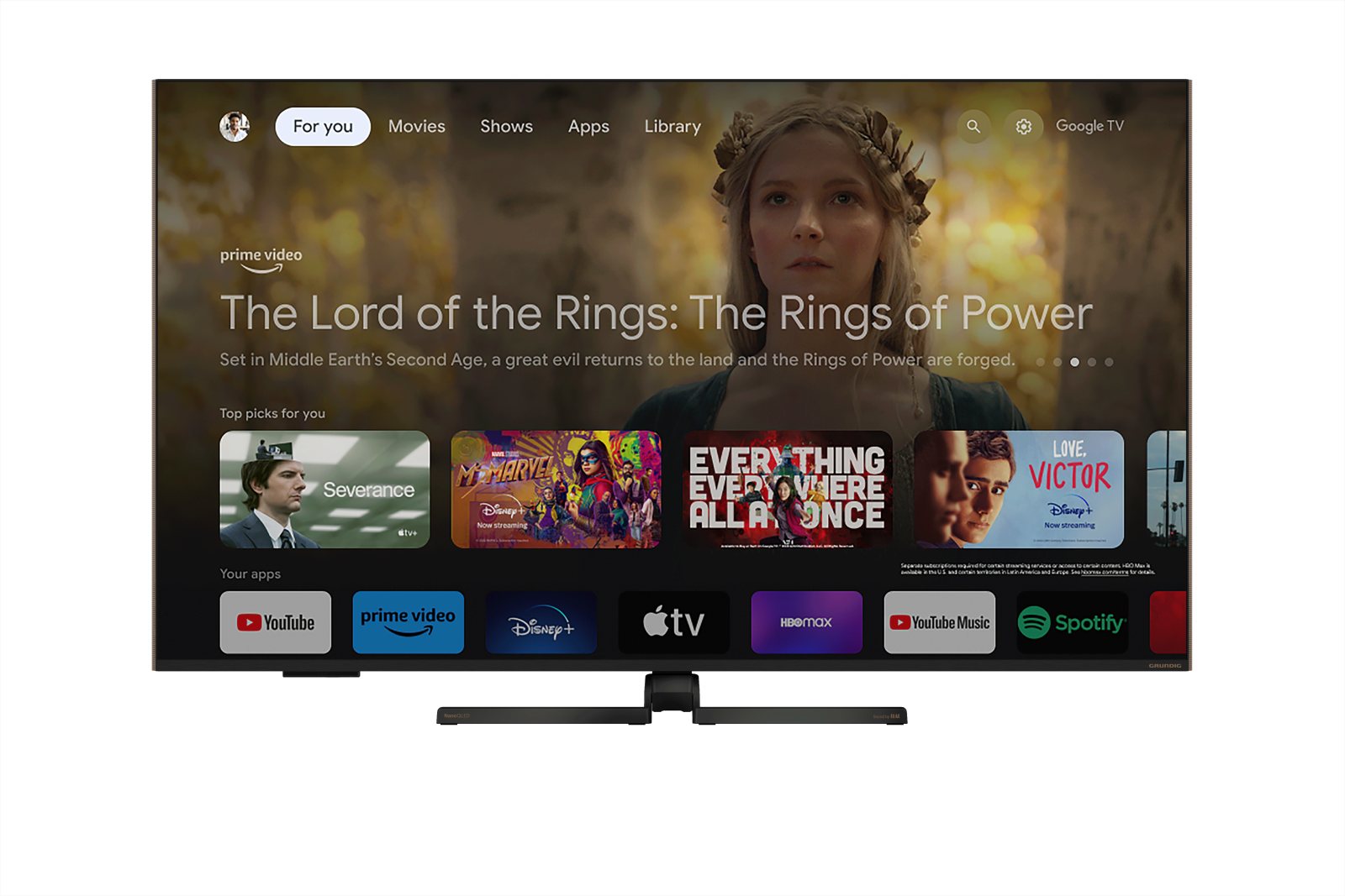 65 inch Grundig Google NanoQLed TV 120Hz 65GRD-DR3T00 (MONACO 65 GHQ 9550A)