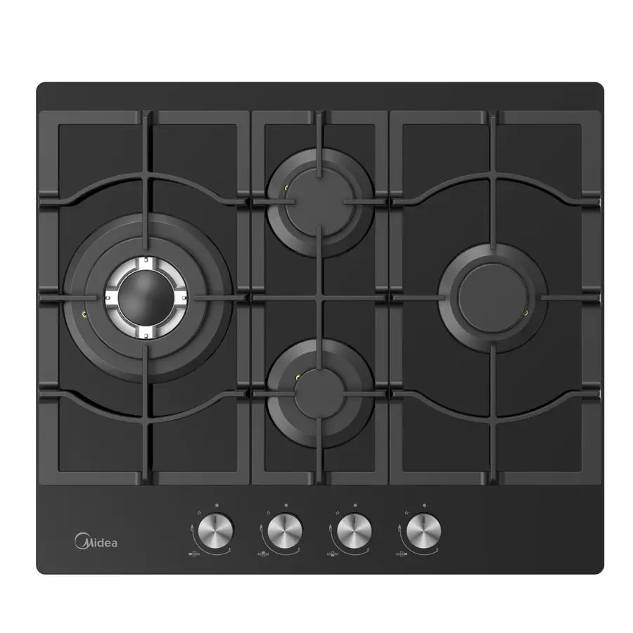Midea MG60GM097AH2B, газовая варочная панель на 4 конфорки