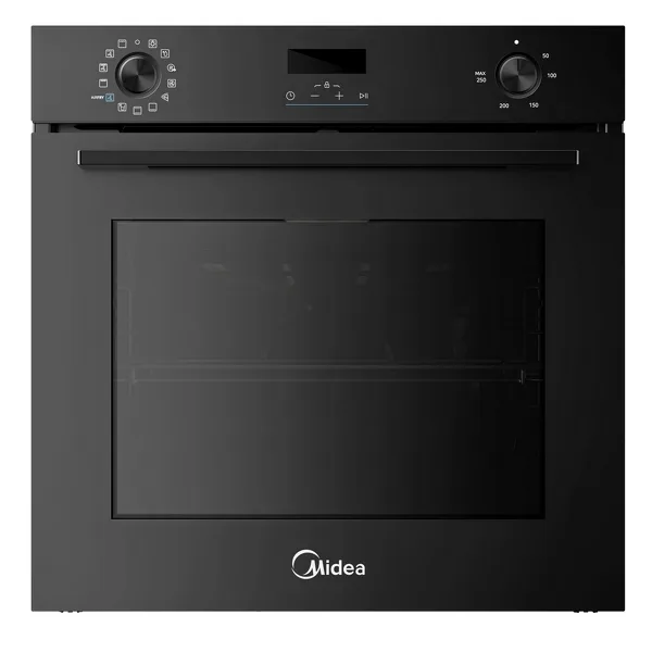 MIDEA MBO65M80M1-BK 9 Program Siyah Turbo Fırın