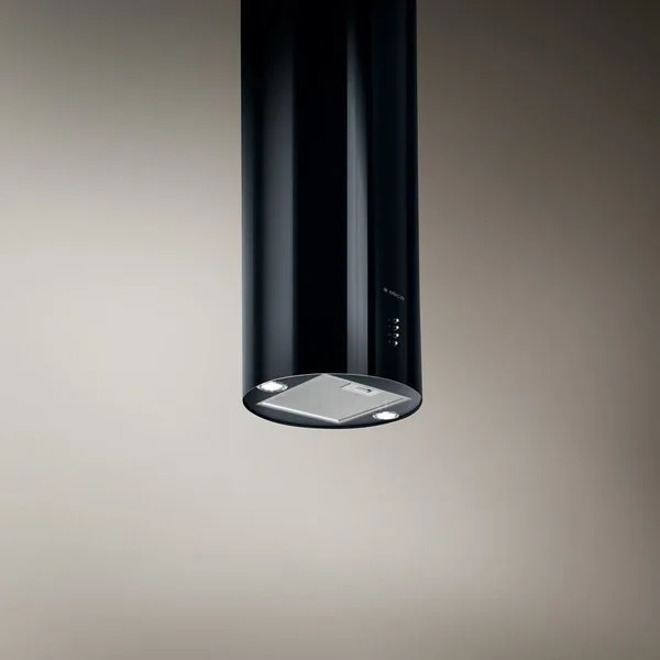ELICA TUBE PRO ISLAND BL Siyah Boru Ada Davlumbaz