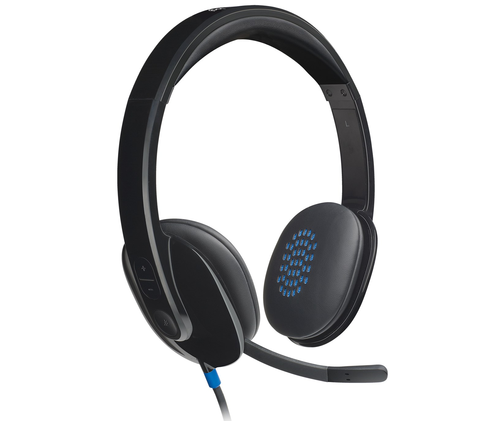 Logitech H540 — чёрная USB-гарнитура с микрофоном
