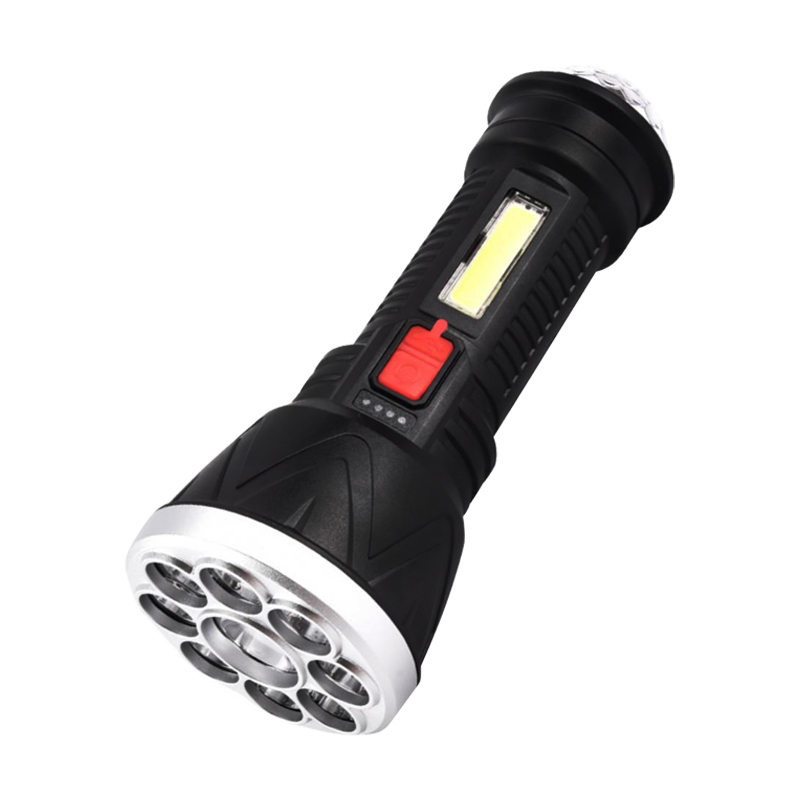 Powermaster 21496 PM 9+1 LED Rechargeable Flashlight with Mini Disco Ball
